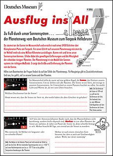 Ausflug ins All Erkundungsbogen zum Planetenweg